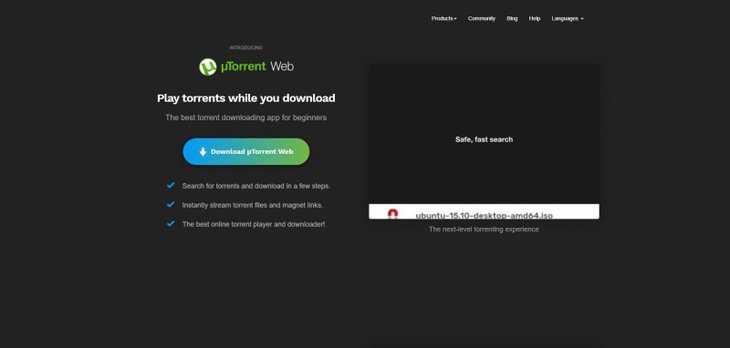 Is it possible to download a movie using uTorrent?