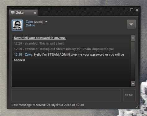 Do Steam chats expire?