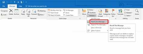 Does Outlook notify someone when you recall an email?