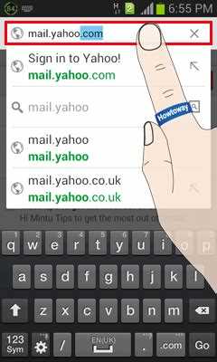 How can I open Yahoo Mail with my phone?