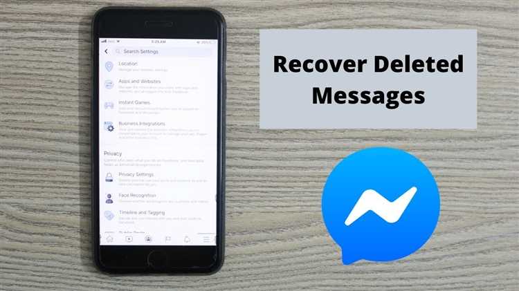 Restore Deleted Messages from Facebook Servers