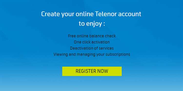 How can I register Telenor connect?