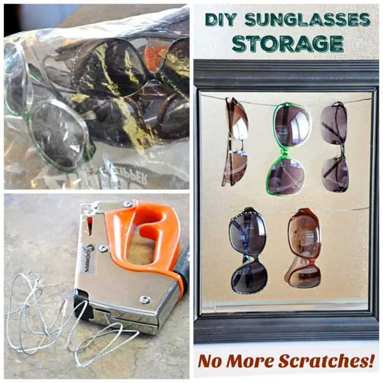 How can I store my sunglasses?