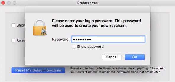 How do I add a password to Apple keychain?