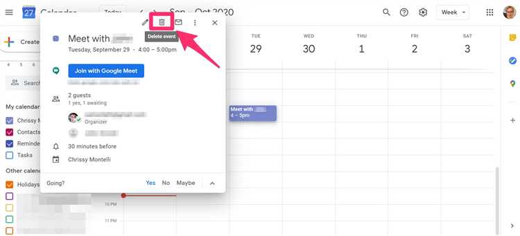 How do I cancel a Google meeting invite?