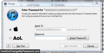 How do I find my iTunes username and password?