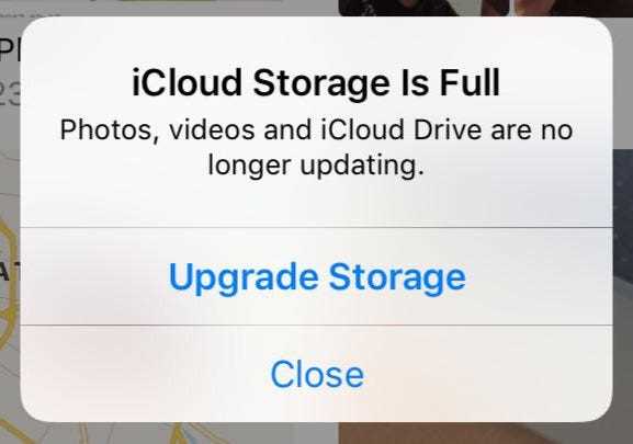 How do I fix my iCloud storage is full?