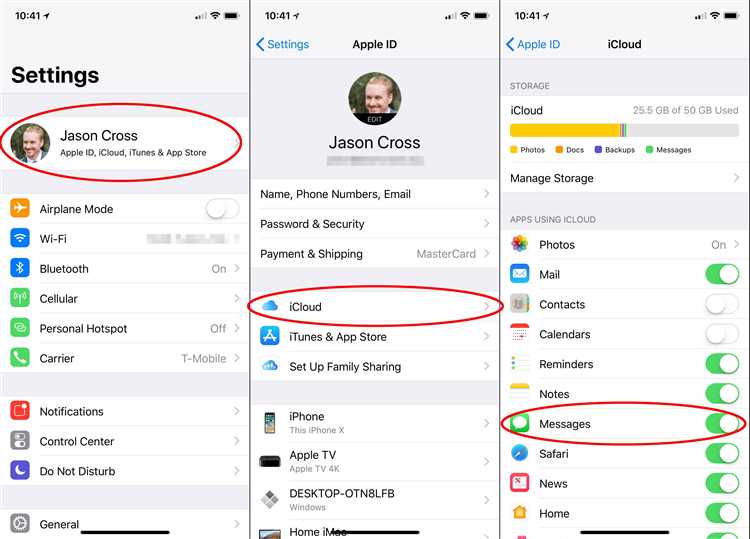 Wait for your messages to sync with iCloud