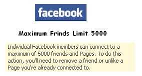 How do I remove the 5000 friends limit on Facebook?
