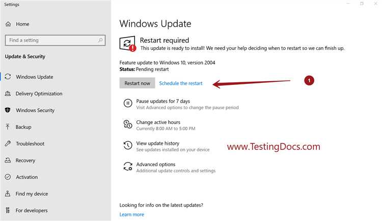 How do I stop a Windows Update restart pending?