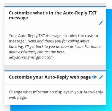 Adding personalization to text replies