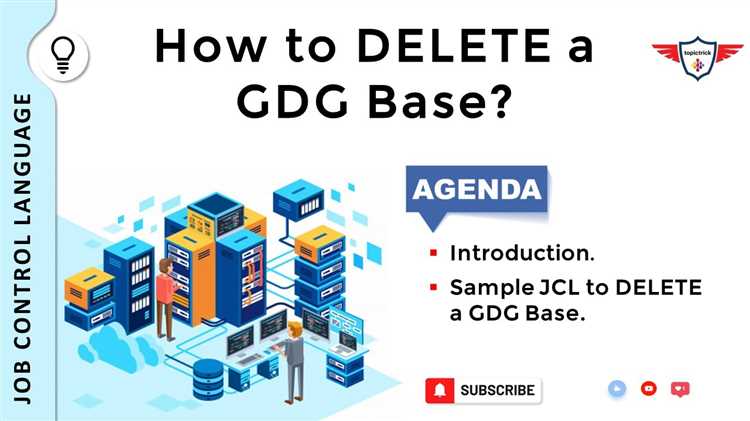 How do you delete a GDG base?