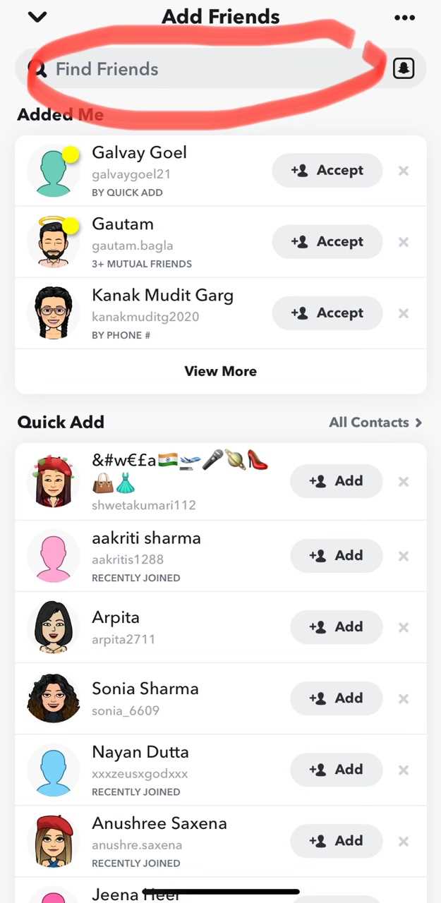 Creating a Snapchat Group
