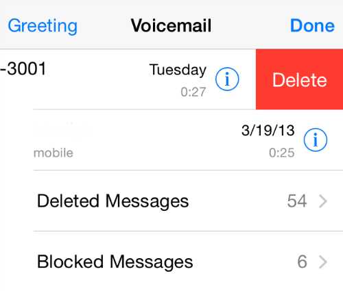 How long do voicemails stay in archive?