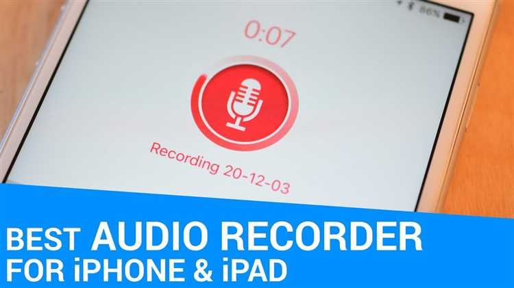 What is the iPhone app for recording audio?