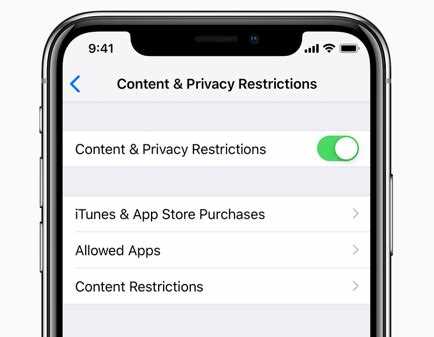 Where can I find Content and privacy restrictions?