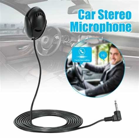Where do you put a microphone in a car radio?